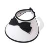 Cute Butterfly Bow Sun Hat Elegant Wide Brim Uv Protection Outdoor Travel Cap Women