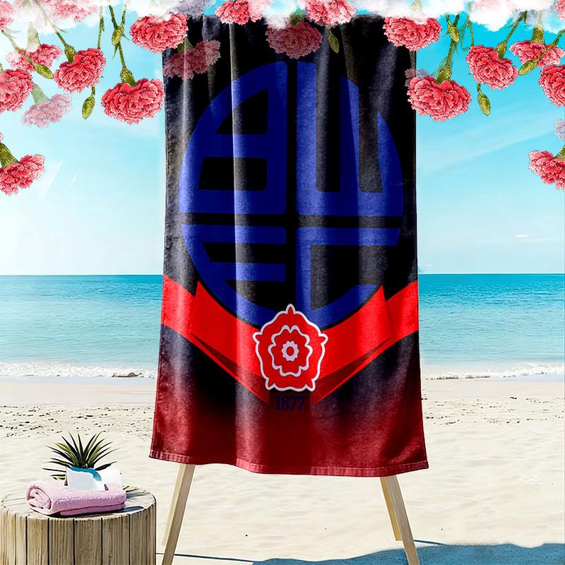 Bolton Wanderers F.C Beach Towel, Large Soft Quick Dry Towel for Beach Camping Swimming