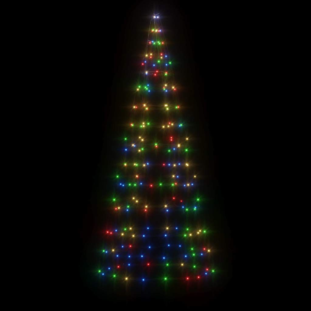 LED Christmas Tree 200 Multicolor LEDs 180 cm