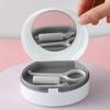 Food Grade PP Denture Tray Box Double Layered Dental Retainer Box Denture Case  Women Men