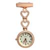 Fashion Women Pocket Watch Clip-on Heart/Five-pointed Star Pendant Hang Quartz Clock For Medical Doctor Nurse Watches