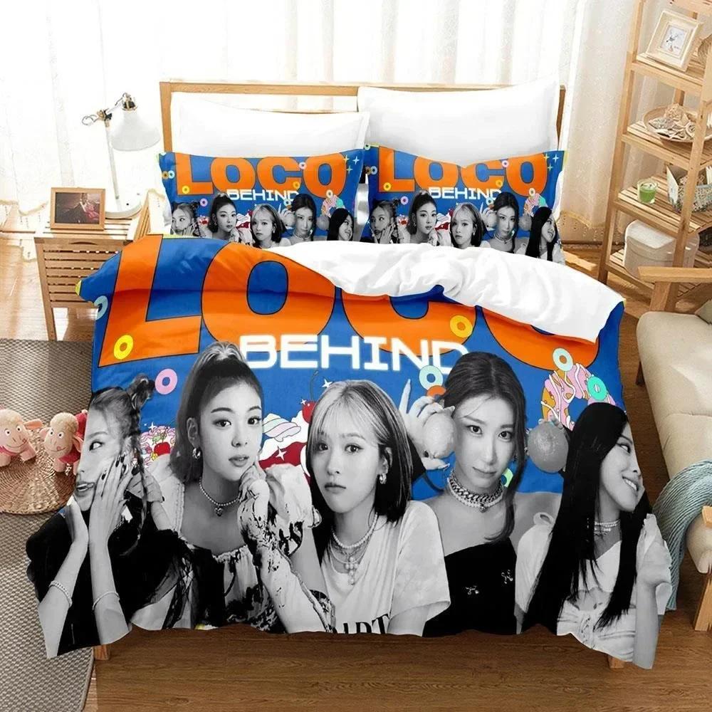 New 3D Print Kpop Group ITZY Comfortable Duvet Quilt Cover Pillowcase Bedding Set Children Bedroom Decoration Home Textile