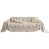 Durable Microfiber Sofa Cover With Elastic Hem, Chic Couch Cover And Anti-Stain Sofa Slipcover For Families