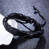 Кожаный браслет ручной работы для мужчин и женщин, браслет-манжета, регулируемый браслет