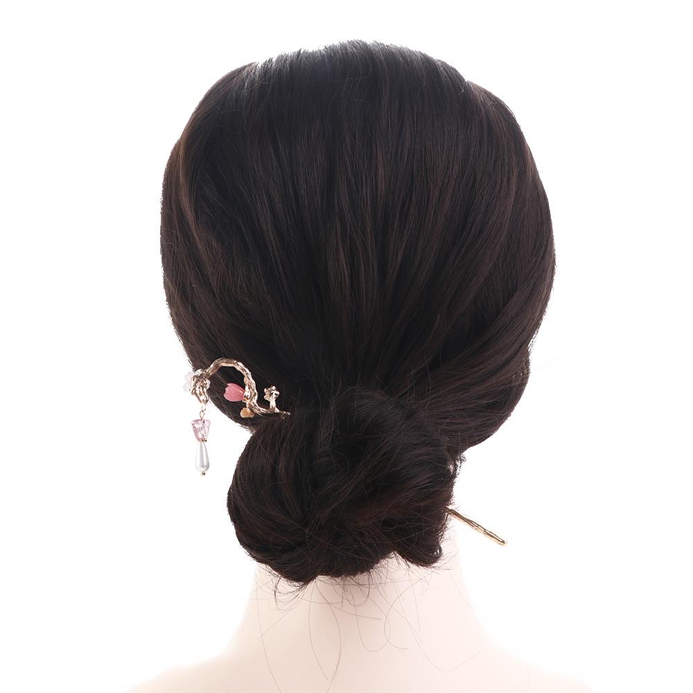 Pearl Temperament Bridal Hair Clip Women Hair Sticks Korean Hanfu Hairpins Chinese Hair Fork