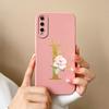 Для Huawei P Smart 2021 Pro Y5P Y6P Y6S Y7P Y7A задняя крышка телефона модный жидкий мягкий силикон противоударный защитный матовый цветок для бампера Huawei