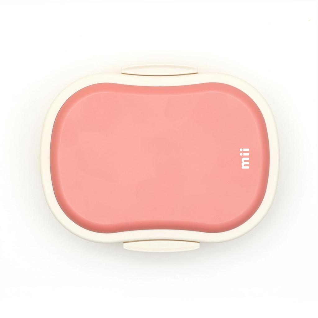 Mii Lunch Box with Adjustable Capacity To Fit Various Eating with Integrated Ice Pack X X Suitable for Elementary and with Dividers and Easy Made In