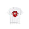 Switzerland Swiss Tshirt MMA Boxing Muay Thai National Flag Training Print 3D Short Sleeve Unisex Women Men Quick Dry Fitness Workout Gym Sport Casual