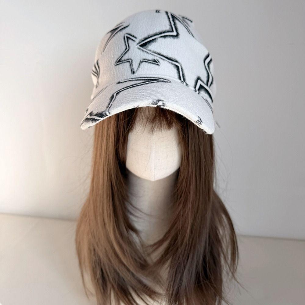 Pentagram Scarf Baseball Cap Korean Style Strappy Scarf Hat Portable Letter Headscarf Hat Girl
