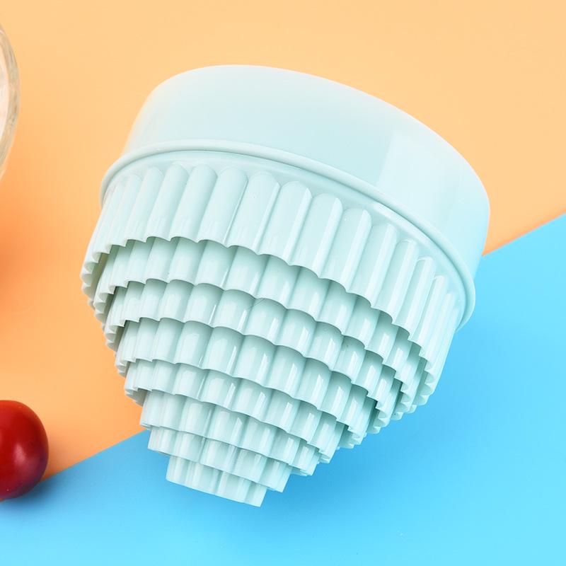 8-Piece Dual-Purpose Food-Grade Plastic Cookie & Dumpling Mold Set with Round Lace Design