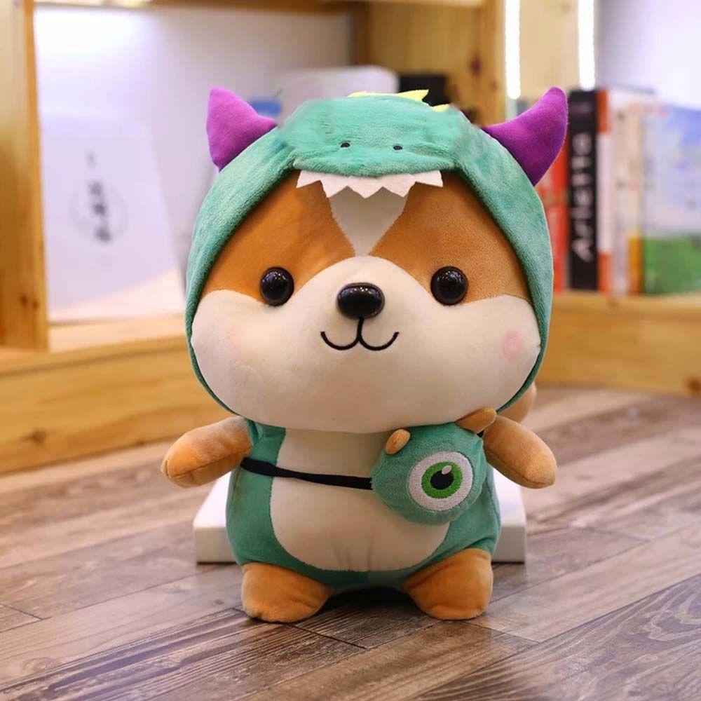 Doll Bee Send Female Animal Corgi Chai Pillow Squirrel Doll Shiba Inu Plush Toy Dinosaur Plush Toy