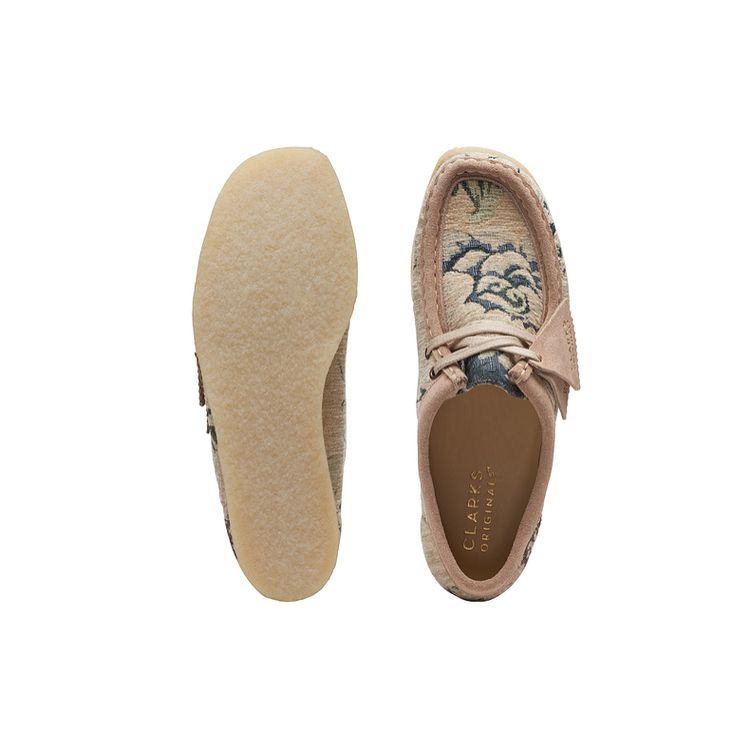 Clarks Originals Wallabee Тканевые Универсальные Удобные Модные Личностные Простые Повседневные Туфли Женская обувь Серый 261699164