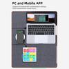 Btuty 16-клавишная динамическая RGB-панель, беспроводной MIDI-контроллер BT, перезаряжаемый, портативный, для музыкального продакшена, сцены выступлений (белый)