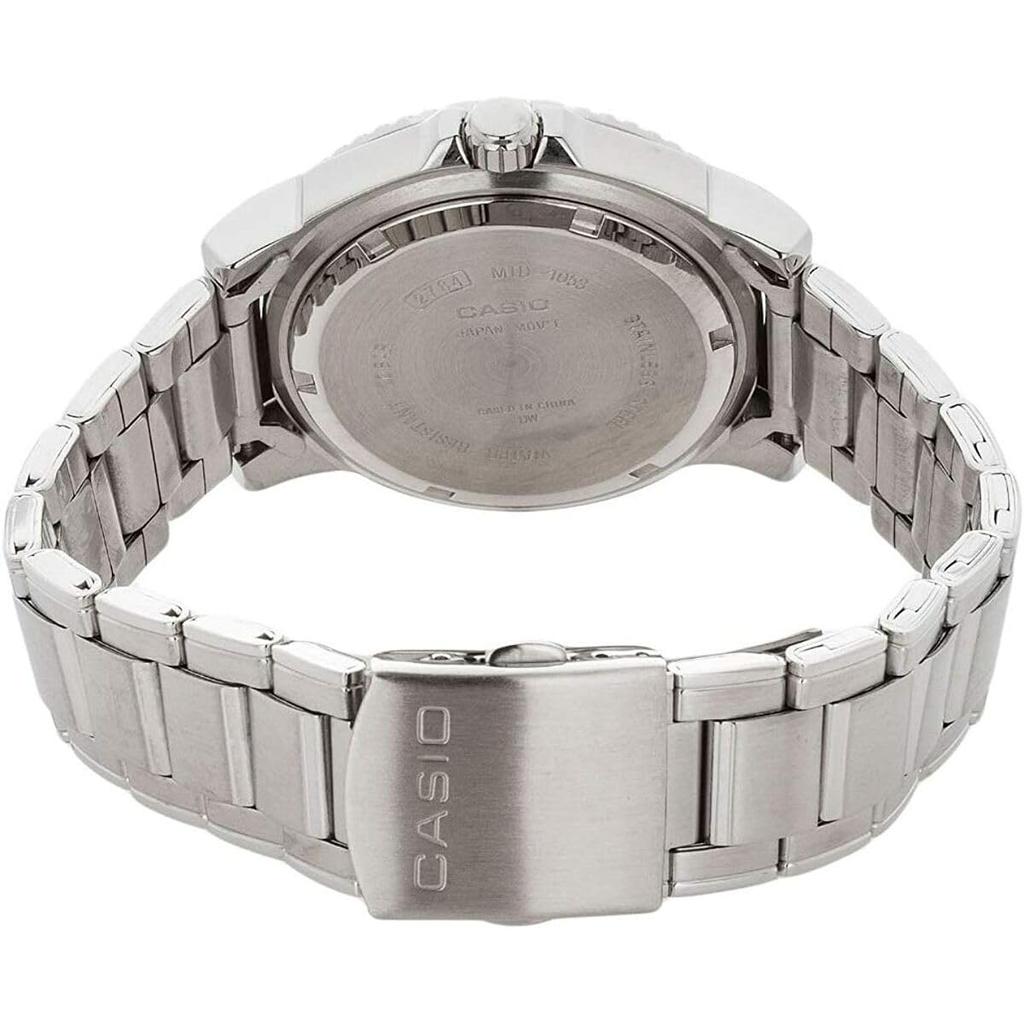 Casio коллекция Аналоговые Кварцевые Нержавеющая сталь (Casio) Мужские часы, Сталь, MTD-1053D-2AVES [Б/У]