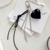 Black Tassel Leather Woven Rope Simple Unique Trendy Chain Daily Accessories Bag Charm