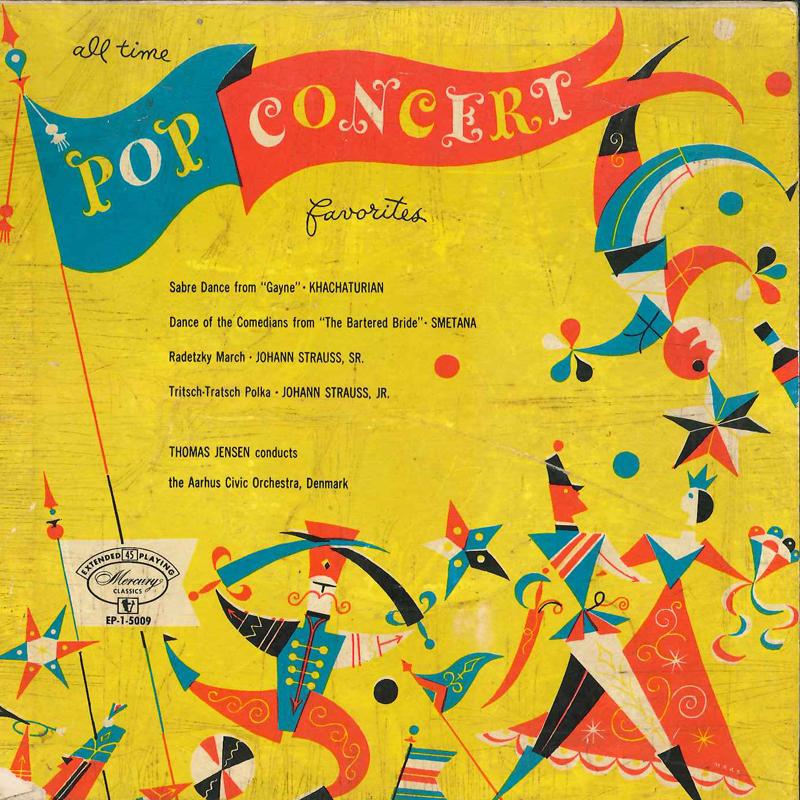 7inch Record THOMAS JENSEN THE AARHUS CIVIC ORCH - Sabre Dance From Gayne / Dance Of T EP15009 MERCURY US Rock Used