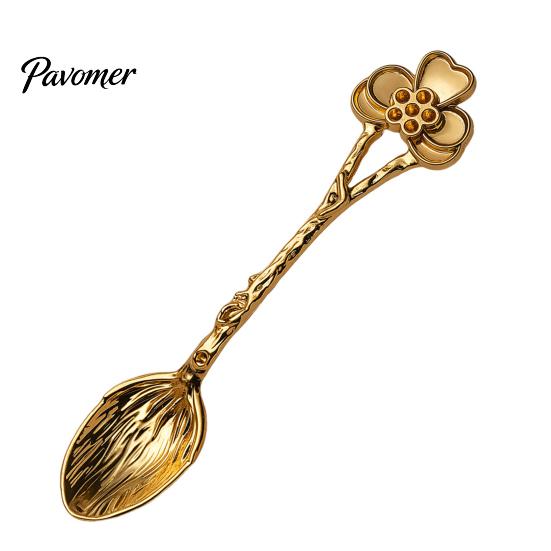 Portable Spoons for Food Photography Vintage Carved Coffee Spoon, Flower/Dragonfly/Bird/Starfish Topper, Zinc Alloy Decorative Tableware Breakfast
