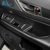 Real Soft Carbon Fiber Sticker For Lexus GS 2012 2013 2014 2015 2016 2017 2018  LHD RHD Car Window Lift Button Panel Trim