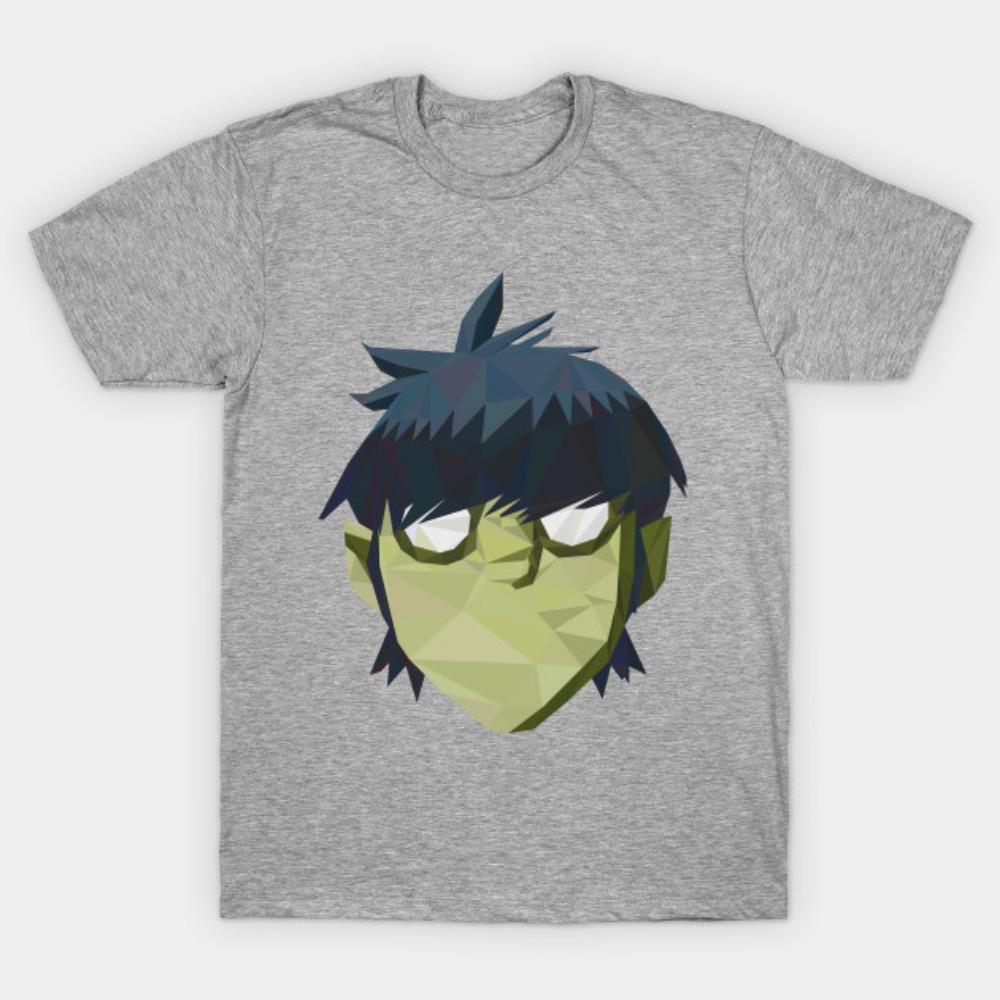 Gorillaz Мёрдок Никкалс графическая Хлопковая унисекс футболка Летняя Мужская мода Оверсайз Y2k Короткий рукав Футболка подарок фанату