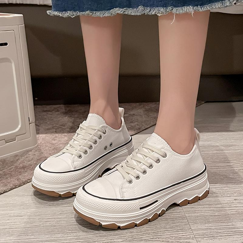 Женская модная спортивная обувь, новые женские элегантные дышащие туфли на шнуровке на платформе, повседневные вулканизированные дизайнерские кроссовки для женщин