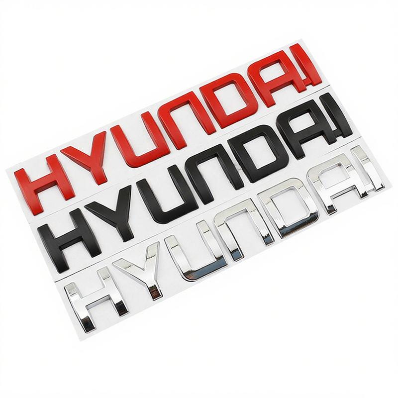 1pcs 3D Tank Decal Emblem Gold Silver Black Red Sticker For Hyundai i30 tucson accent hyundai i20 ix35 Interior Auto Accessories NN7