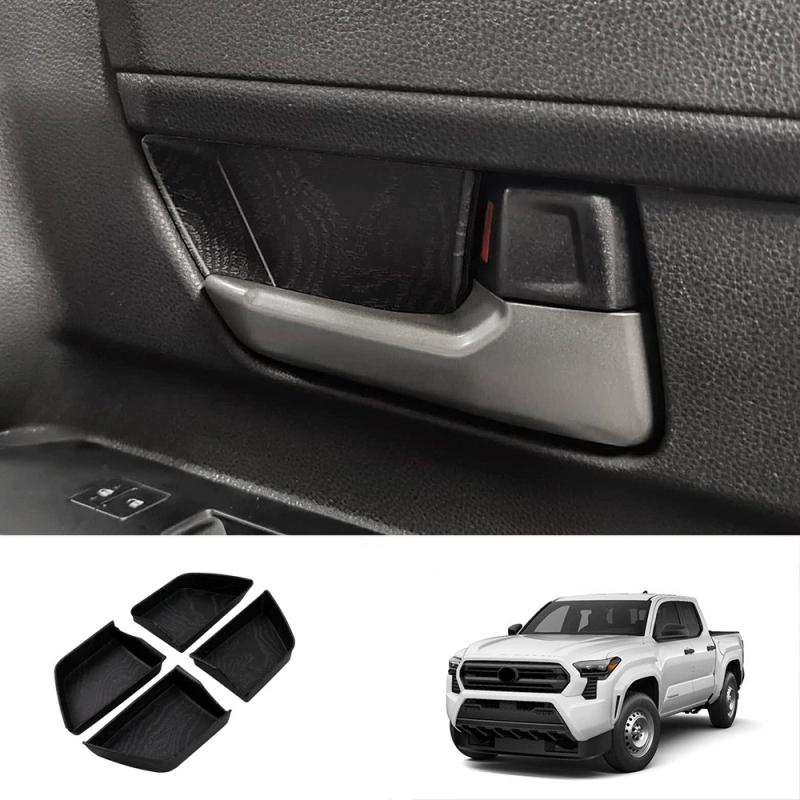 LHD Для TOYOTA TACOMA 2024 2025 ABS Черное дерево Панель центрального управления стеклоподъемниками, панель переключения передач, крышка дефлектора кондиционера