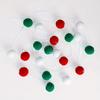 Christmas Ornament 20 Ball Cute Pastel Pompom Strings Colorful Pom Pom Garland for Holiday Parties Home Decoration
