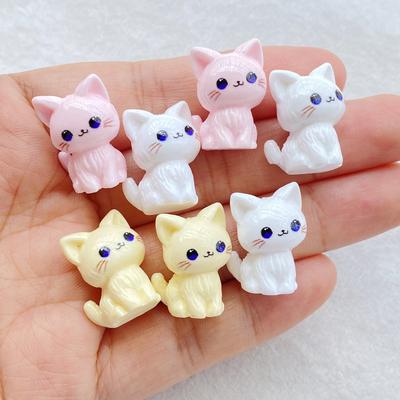 10 шт. Смола Мультяшный 3D Милый Кот Серия Плоская Сторона Скрапбукинг DIY Украшение для Украшений Ремесло Аксессуары