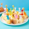 1 Set Fruit Fork Easy To Clean Non-slip Cartoon Lovely Ergonomic Animal Farm Car Fruit Fork for Home