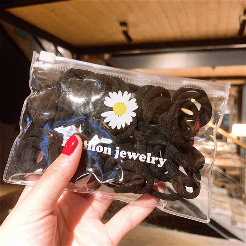 50 шт./компл. резинки эластичные резинки для волос держатели для хвостиков цветные нейлоновые аксессуары для волос для женщин и девочек