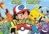 Kids Birthday Party Backdrop Anime Pokemon Pikachu Pocket Monster Baby Shower Banner Studio Photography Background Supplies