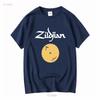Мужская футболка с логотипом Zildjian, смешная, американский размер от S до 5XL, винтажная, стираная, слегка мягкая, эластичная, с принтом, стильная, повседневная