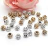 30Pcs 8mm Three Layers Ring Alloy Beads For Jewelry Component Making DIY Bracelet Charm Decoration