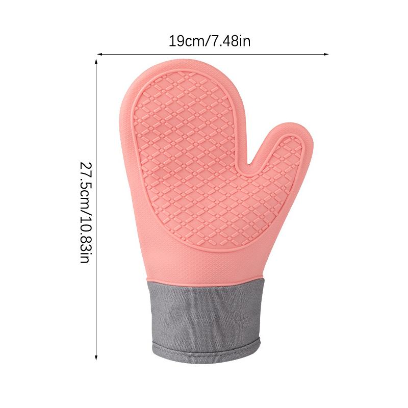 1шт перчатки для духовки силиконовые перчатки термостойкие противоожоговые и нескользящие кухонные микроволновые печи для выпечки десертов инструменты