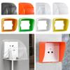 Self-Adhesive Socket Waterproof Box Wall-mounted Protection Socket Rainproof Cover Box  Wall