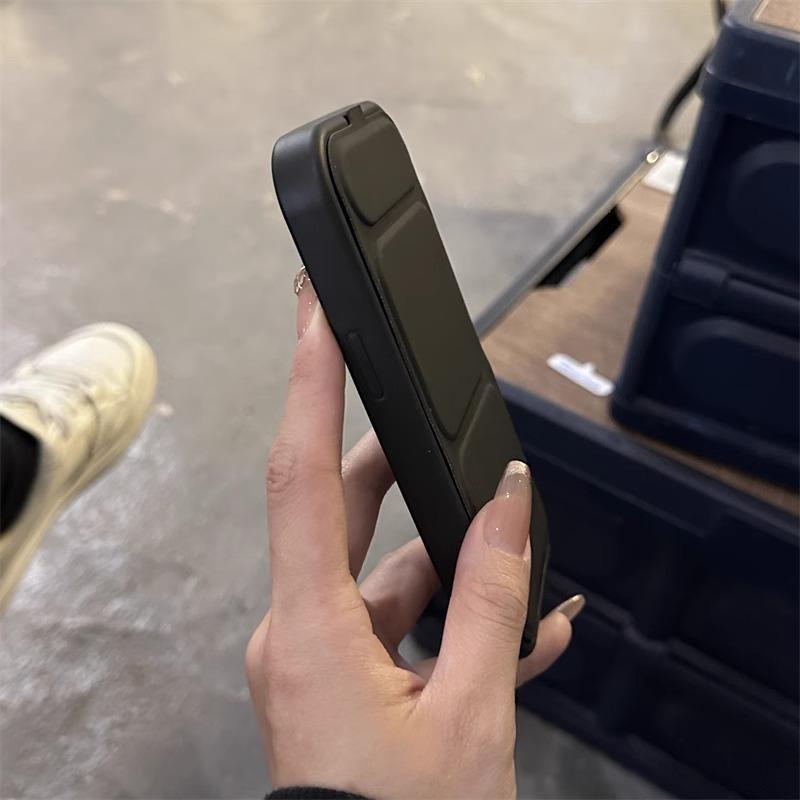 Инновационный кожаный чехол для телефона для iPhone 17 16 15 14 13 12 11 Pro Max с боковой вставкой, кронштейн для MagSafe, мягкая силиконовая крышка, противоударный