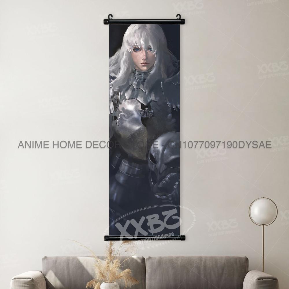 Berserk Poster Anime Scrolls Picture Guts Hanging Painting Griffith Wallpaper Casca Home Decoration Black Swordsman Wall Artwork
