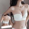 Women Front Closure Bras Thickening Gathered Bra Seamless Wireless Soft Brassiere Push Up Strapless Sexy Invisible Lingerie Intimate