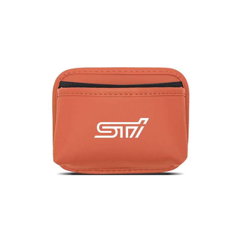 Keychain Multi-functional Car Storage Box Holder Leather Auto Door Side Case Backseat Bag For Subaru STI Forester BRZ OutbackWRX edr87
