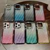 Rhinestone Checkered Gradient Glitter Is Suitable for IPhone 15Promax Phone Cases, IPhone14 Electroplated Anti-drop Full Package 13