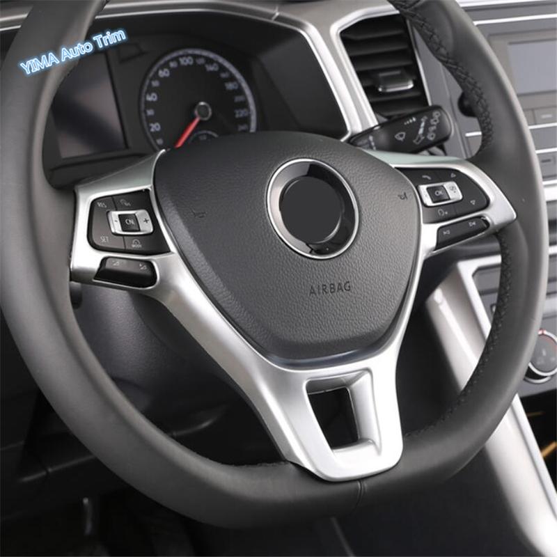 ABS Auto For Volkswagen Passat B8 2016 - Steering Wheel Decoration Button Frame Cover Trim Matte / Carbon Fiber Accessories