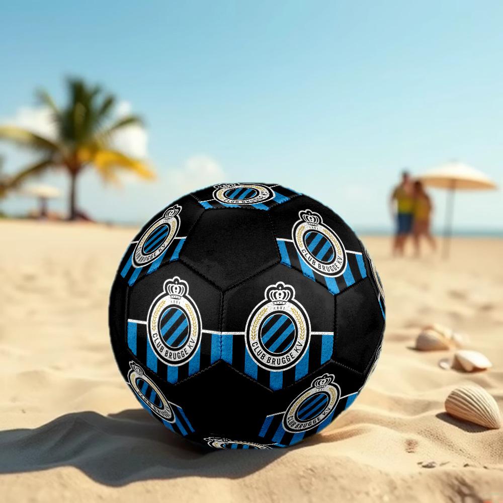 Club Brugge KV Soccer Ball Colorful All Ages Machine Stitched PVC Competition Ready Durable High-Bounce.SIZE5