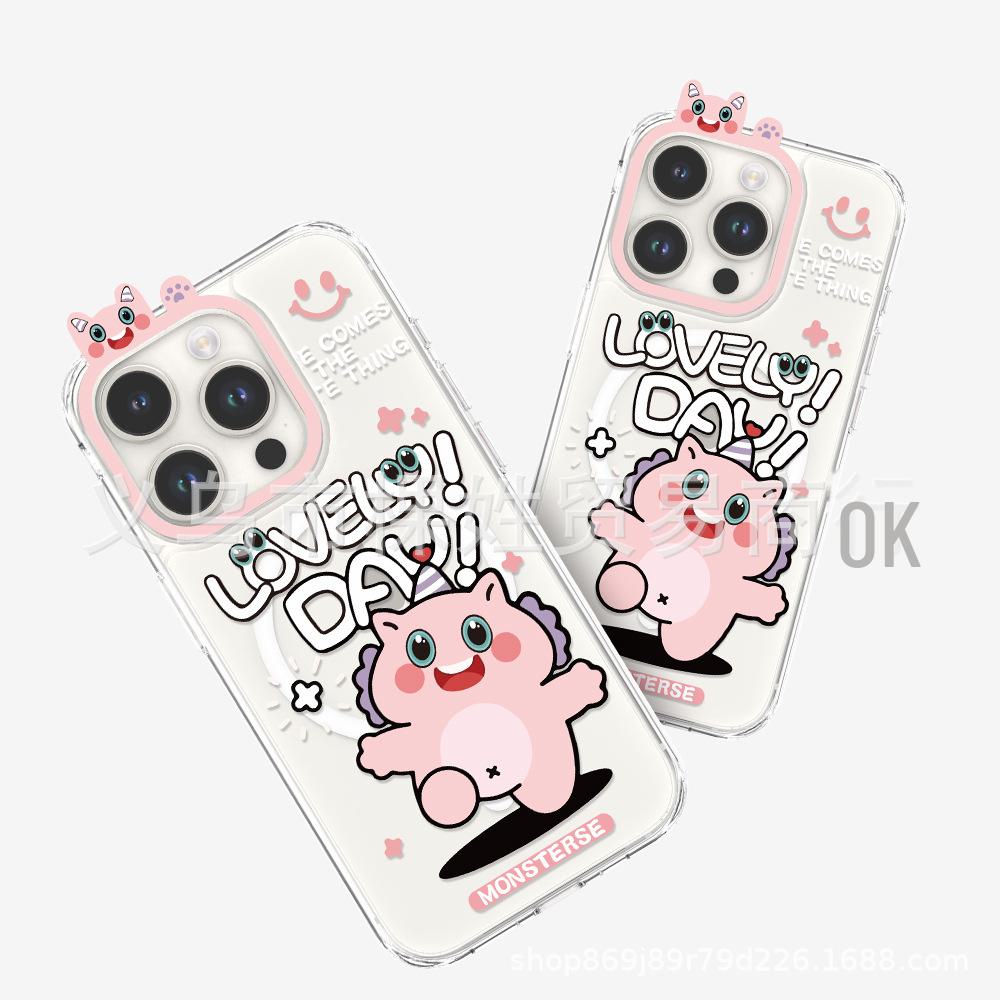 Cartoon Monster Series iPhone 13/14 Protective Cover for Apple 15 Pro Mobile Phone