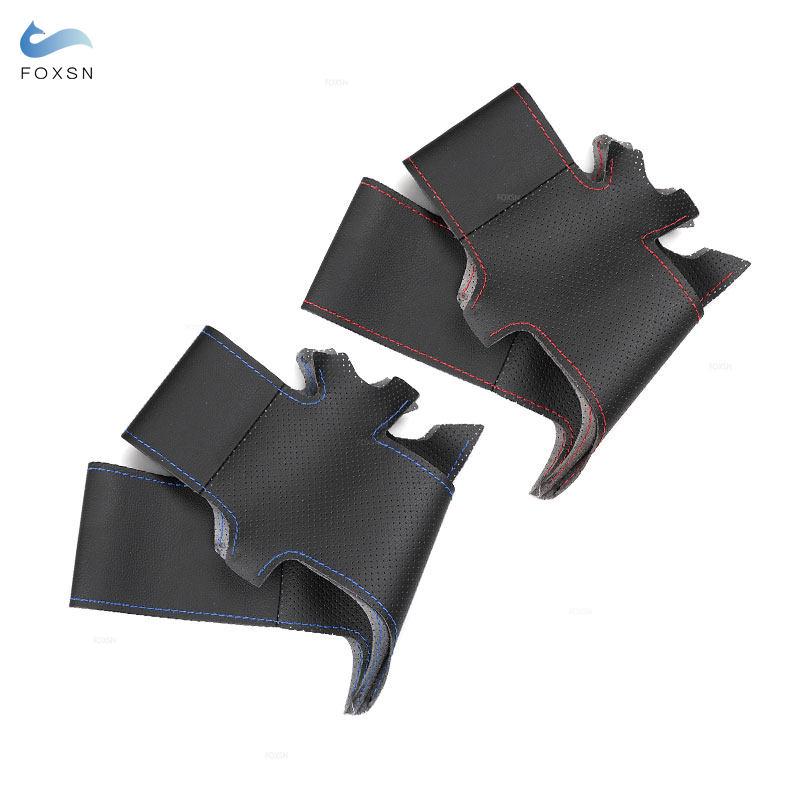 Автомобильные аксессуары, оплетка, кожаный чехол на руль, ручное шитье для Ford Kuga Focus 2 C-MAX 2007 2008 2009