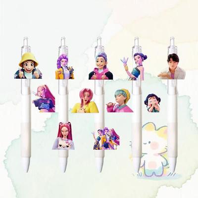 Ручка Охотника на демонов для K-Pop Черная ручка Студент Сдавать экзамен Рисовать Игра Аниме Мультяшный персонаж Канцелярские товары Учебные принадлежности Детский подарок