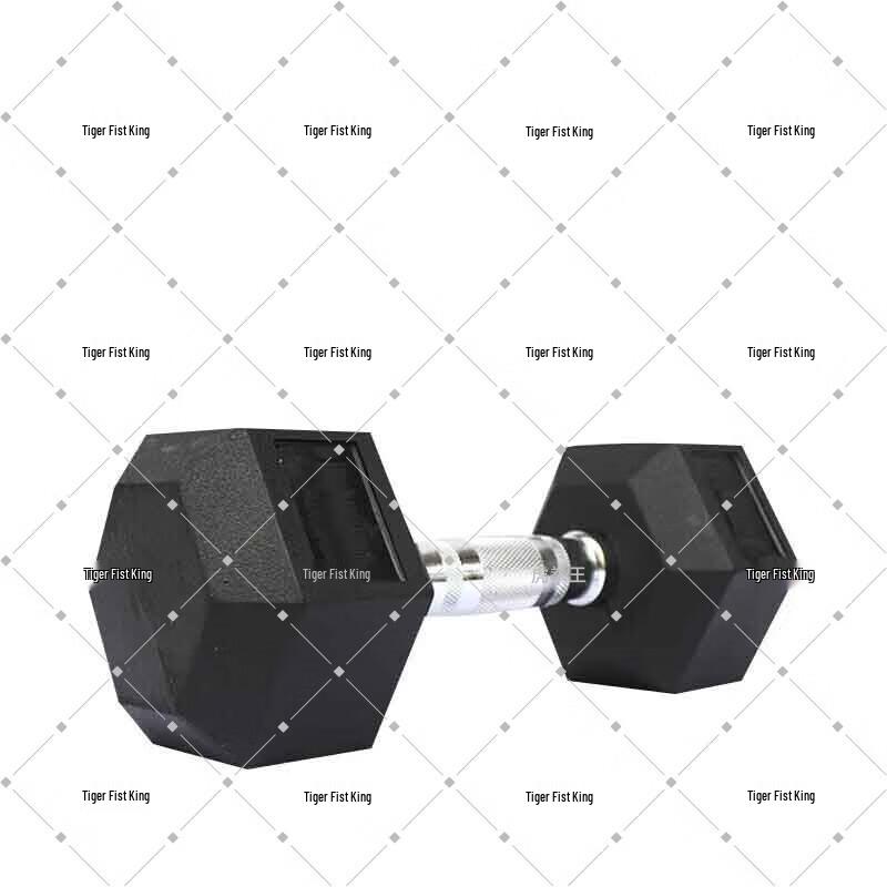 Tiger King Hex Rubber-Coated Dumbbell