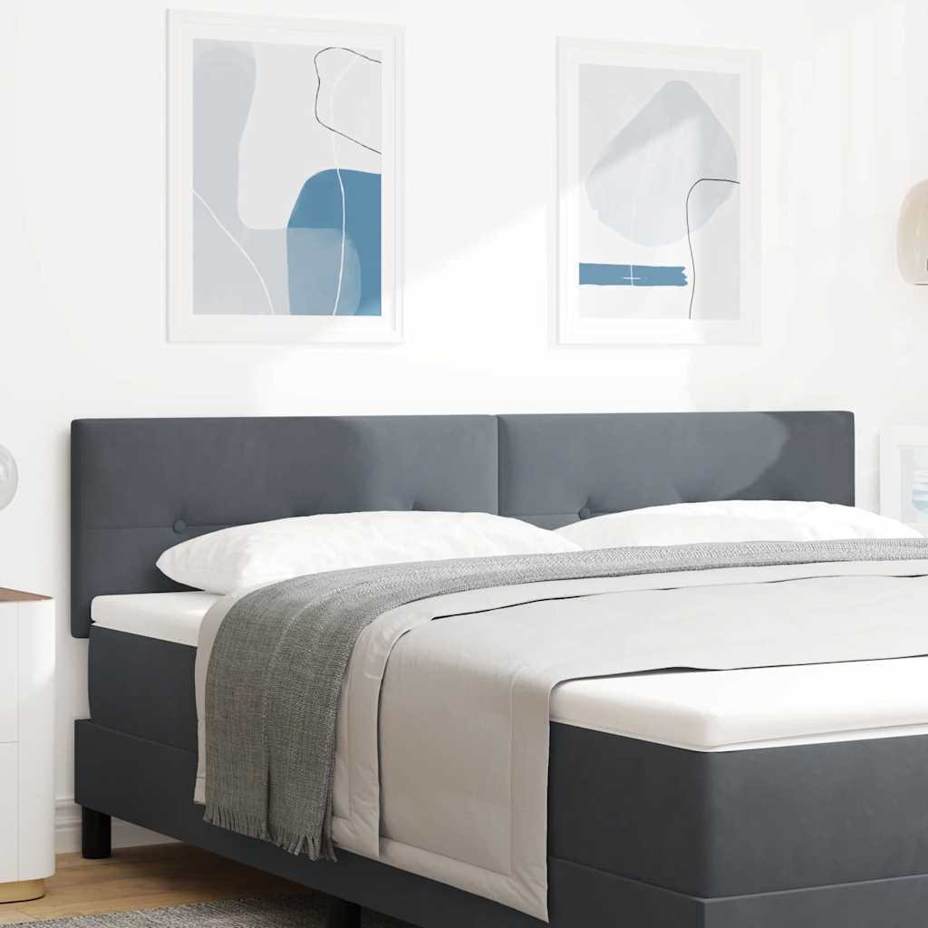 Headboard Dark Grey 180 cm Velvet