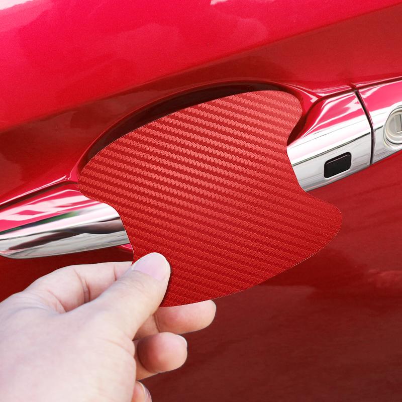 Наклейка на дверь автомобиля Углеродное волокно Царапины Защитная пленка для ручки автомобиля Для Honda Fit Mugen Insight Type S R VTEC Modulo Vezel SiPilot Fit XRV CRV HRV Dio