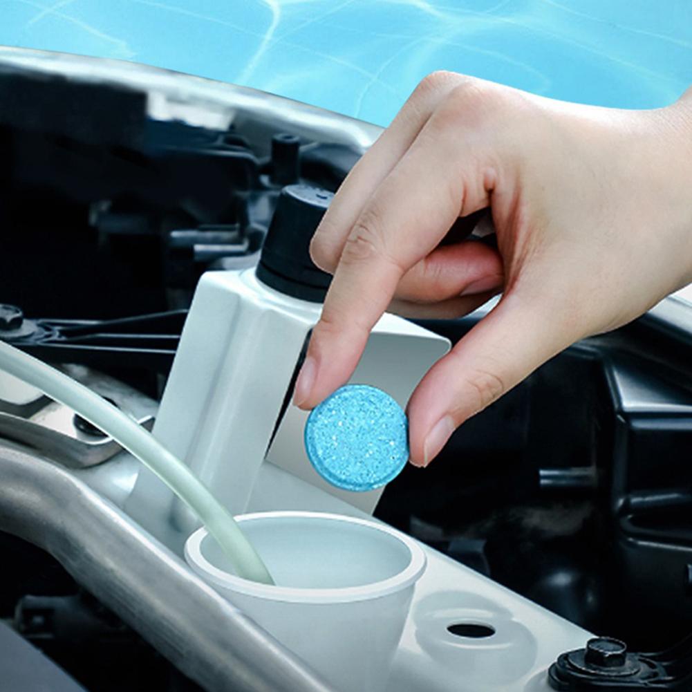 80/60/40/20 шт. автомобильный стеклоочиститель для стекла, водный твердый очиститель, автомобильный шипучий планшет для чистки туалетных окон автомобиля