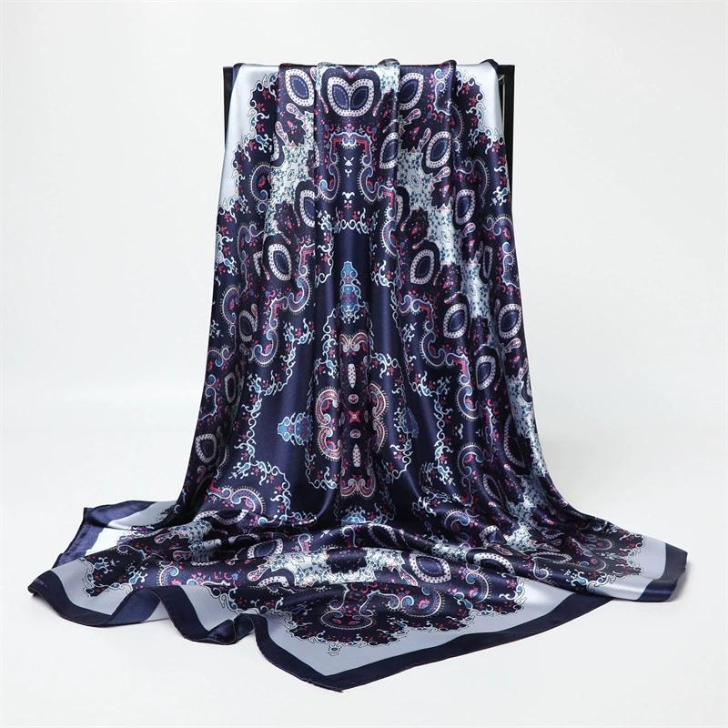 90СМ Женская Мода Квадратная Леди Шаль Красочный Кружевной Шарф Женские Шали с Кистями Шарфы Весна Лето Фото Реквизит Аксессуары